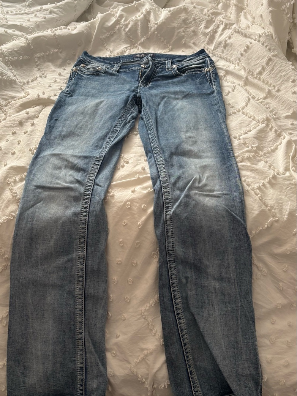 Miss Me Light Blue Boot Cut Jeans